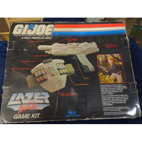 455 - G.I. Joe Lazer Battle game Kit in box.