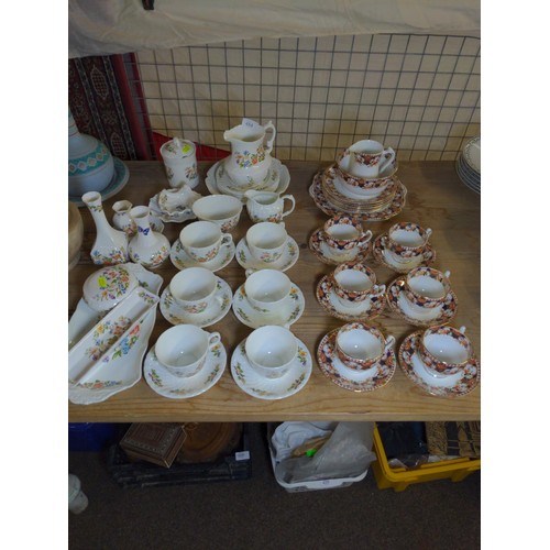 484 - Selection of ceramic ware inc, Aynsley, Cottage Garden, cups and saucers, jugs and Tyne English made... 