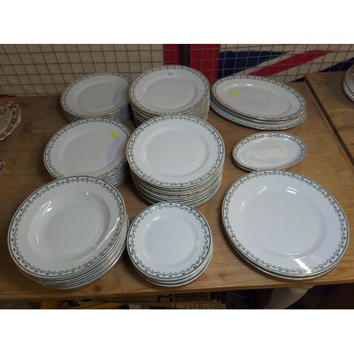 485 - Victoria Czeche Slovakia large dinner set with approx 55 pieces inc, dinner plates, breakfast plates... 