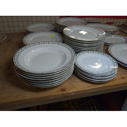 485 - Victoria Czeche Slovakia large dinner set with approx 55 pieces inc, dinner plates, breakfast plates... 