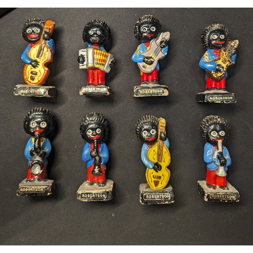 609 - Collection of eight Robertson golly band figures