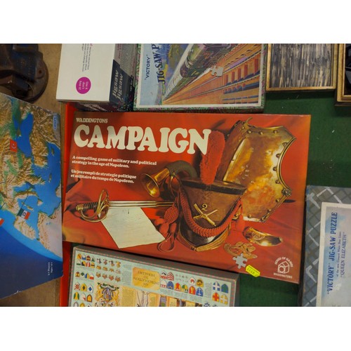 237 - 7 vintage games including Diplomacy, Campaign etc.