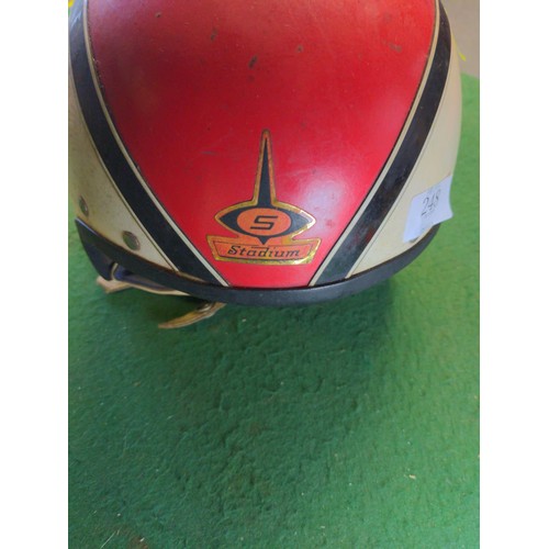 248 - Vintage motorcycle helmet, strictly for display/decorative purposes only