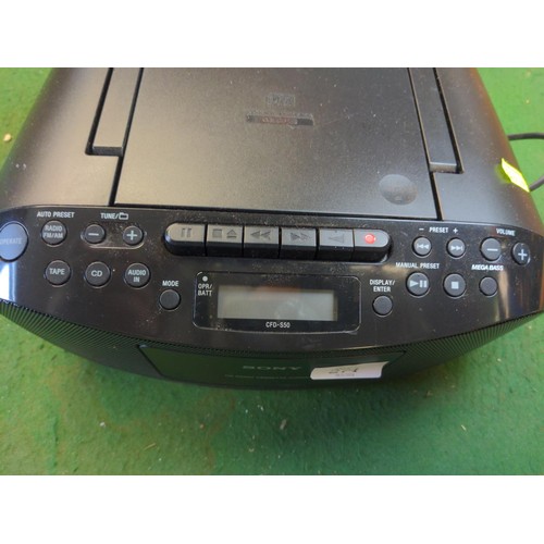 274 - Small Sony CD/Radio/Cassette player