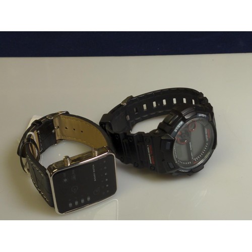 540 - Binary watch and Sekonda 1034 DLW watch