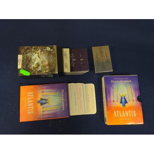 567 - Tarot de la Nuit cards and Diana Cooper Atlantis cards