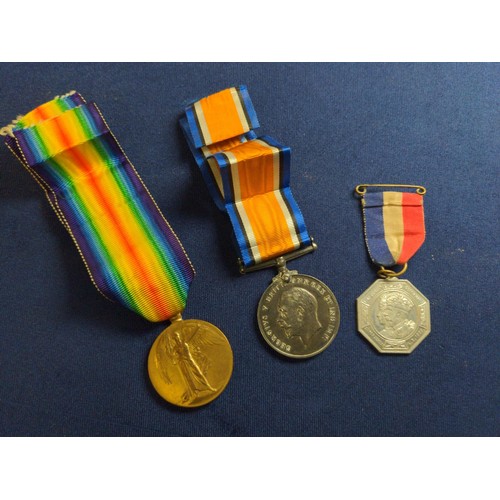 572 - WWI British War and Victory medals pair for 241807 CPL. G.H.J. Gaunt. Notts. & Derby. R, togethe... 