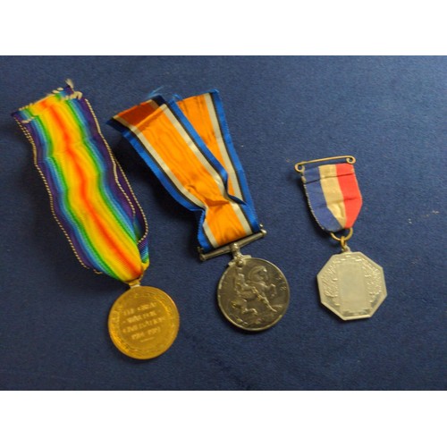 572 - WWI British War and Victory medals pair for 241807 CPL. G.H.J. Gaunt. Notts. & Derby. R, togethe... 