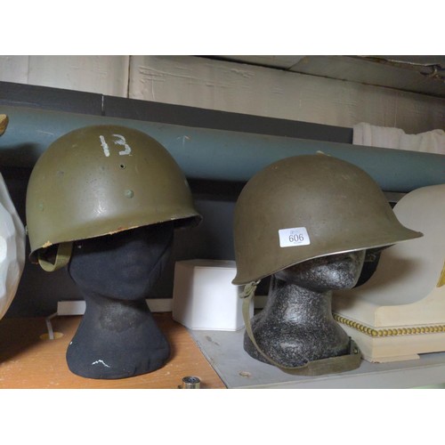 606 - Two US military helmets