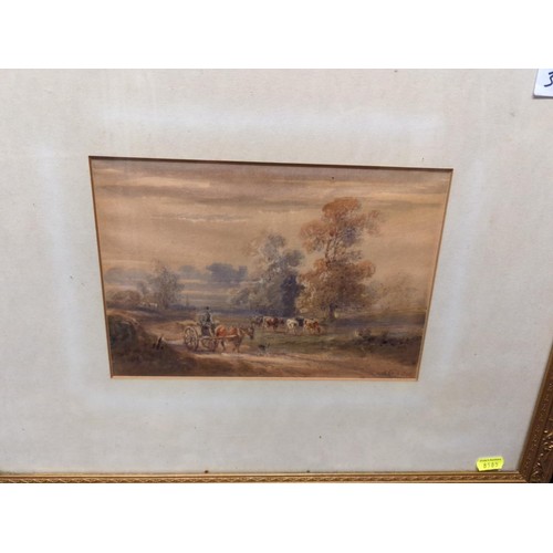 386 - H. Earp Snr. (BRITISH, 1831 - 1914) Two gilt framed country artworks (due to restrictions of glass a... 