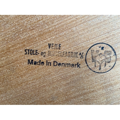 307 - Vejle Made in Denmark teak coffee table. W101 D45 H40 cm