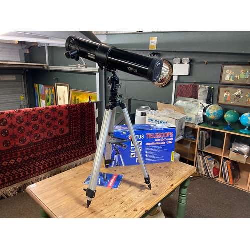 OPTUS Telescope with EQ7 mount magnification 35x 234 x in original