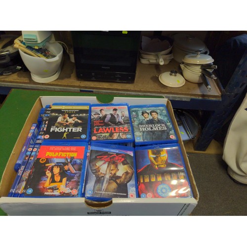 184 - Approx. 60 x blue ray DVD's Inc Vikings, Pulp Fiction, Avatar etc.