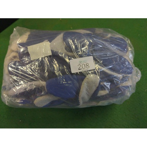 208 - Bag of work/garden gloves size 11/xxl