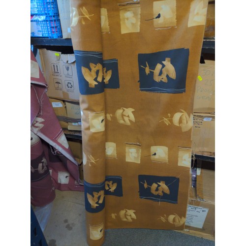 269 - Part roll of scotch guard original design 1440 mustard coloured background. Made in Spain. Quantity ... 