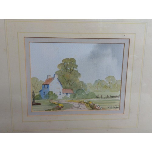 289 - Digby Page (British b.1945), watercolour titled 'Full Bloom', signed lower right, in gilt frame 52 x... 