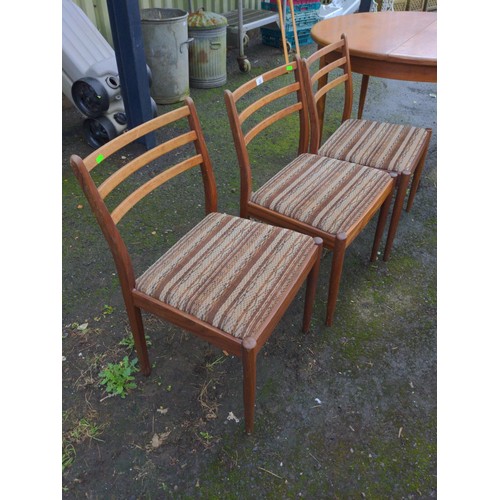 68 - Set of three G-plan dining chairs 