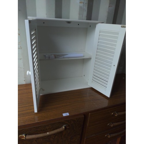 77 - White bathroom cabinet W52cmx D22cm x H55cm 