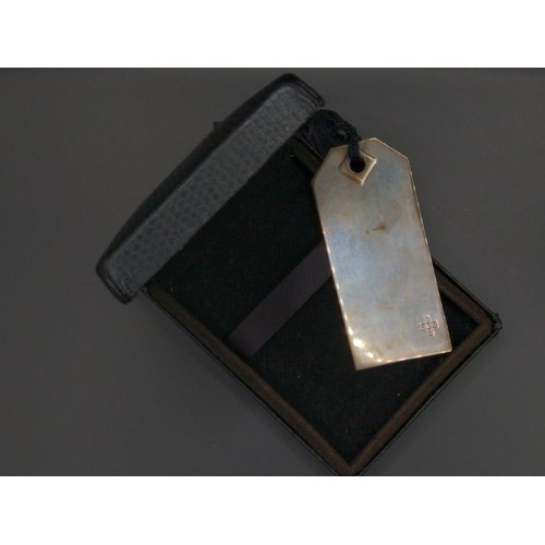 397A - Silver bookmark with tassel, Harrison Brothers & Howson Ltd, Birmingham 1999, with mil... 