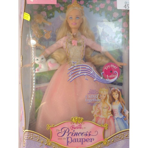 457 - Boxed Barbie 'Princess Anneliese' (batteries appear to have gone for singing function). Together wit... 