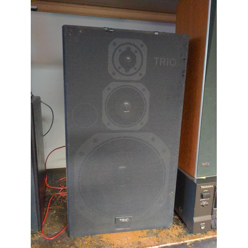 159 - Pair of B&O speakers VEOEOX30 + Technics cassette deck RS-TR355 + S-3X Speakers 