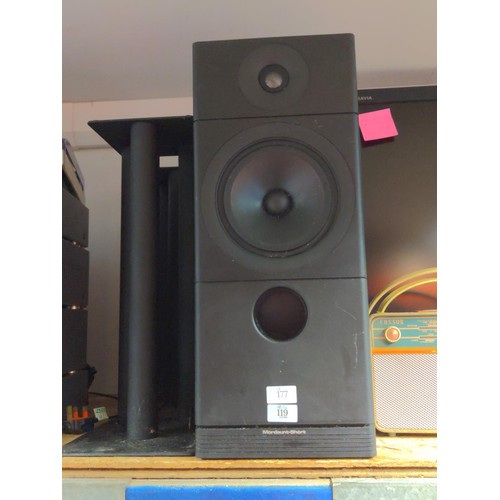 177 - 2 x Mordaunt-short speakers MS3.40