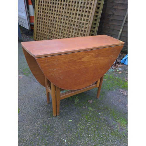 225 - Nathan drop-leaf table 87cm x 33cm x 75cm