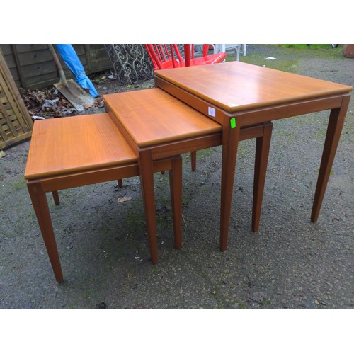 245 - Mid century style nest of 3 tables 