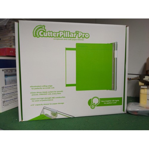 85 - Boxed Craft items Inc Build a block set, Cutter pillar pro, A3 tempered glass cutting mat & shap... 