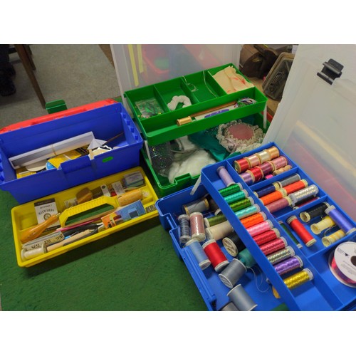 90 - Selection of plastic drawer units and small tool boxes Inc. Plastic card bags, Pliers, stick on gems... 