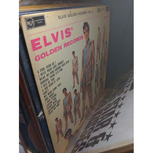 296 - Approximately 30 Elvis vinyl LPs inc. Aloha From Hawaii Via Satellite. Elvis' Christmas album togeth... 