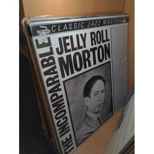 298 - Approx. 56 jazz LPs including, Fats Waller & Jelly Roll Morton.