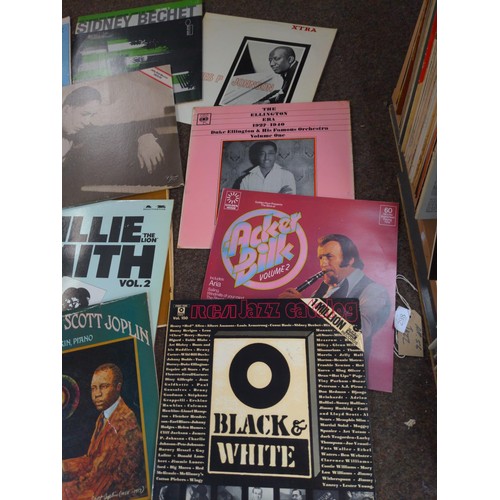 298 - Approx. 56 jazz LPs including, Fats Waller & Jelly Roll Morton.