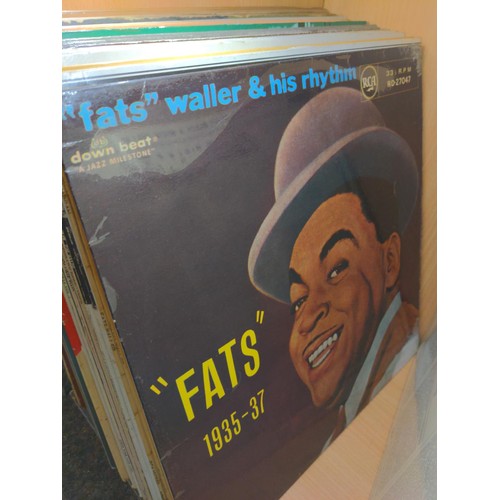 298 - Approx. 56 jazz LPs including, Fats Waller & Jelly Roll Morton.