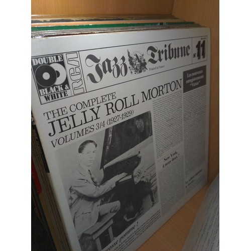 298 - Approx. 56 jazz LPs including, Fats Waller & Jelly Roll Morton.