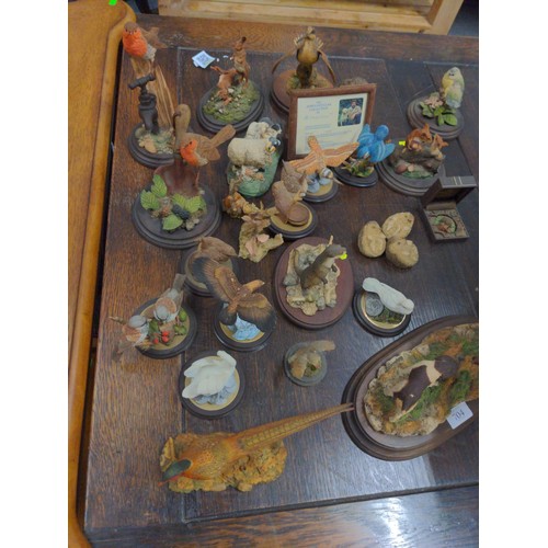 704 - British wildlife figures, various makers inc. Border Fine Arts and Country Artists.