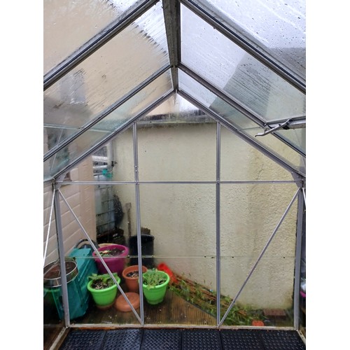 67 - Green house frame with all glass