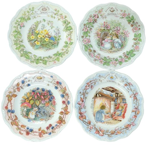 320 - Royal Doulton, a series of four seasons plates from the Brambly Hedge gift collection, dia. 21cm tog... 