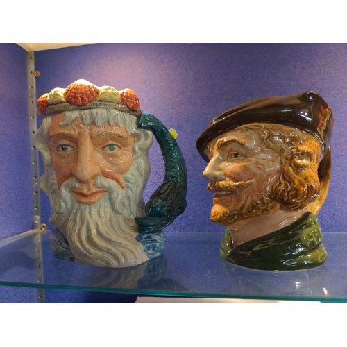 322 - Two Royal Doulton character jugs Neptune D6548 & Robin Hood