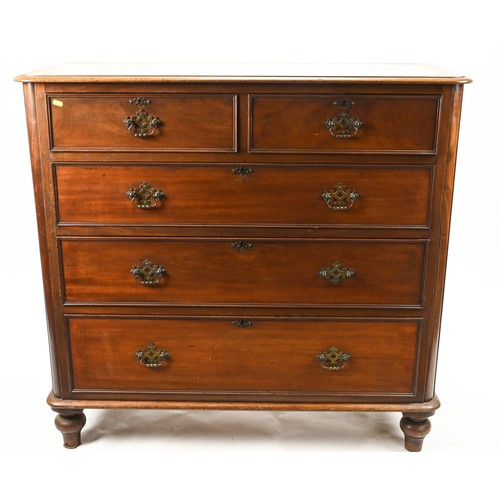 355 - 2 over 3 chest of drawers. W120cm D50cm H112cm