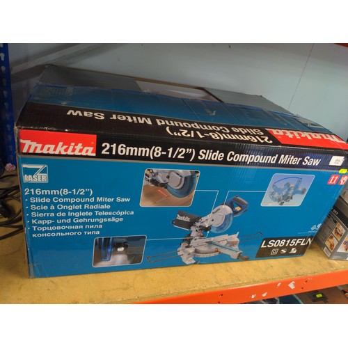 172 - Makita LS0815FLN 216mm Slide Compound Mitre Saw with Laser in box 240v