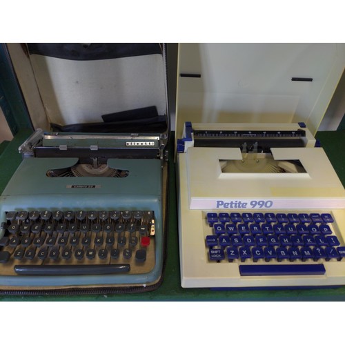 196 - Lettera Loivetti + Petite 990 type writers