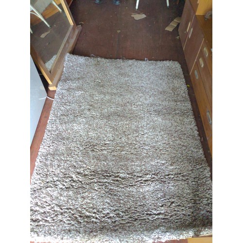 234 - Fluffy rug in browns and creams by slumber 120 x170cm 