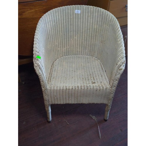 235 - Lloyd loom style tub chair