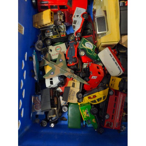 565 - Crate of mixed die cast toys, inc, boxed Corgi, Bburago etc.