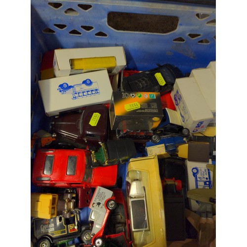 565 - Crate of mixed die cast toys, inc, boxed Corgi, Bburago etc.