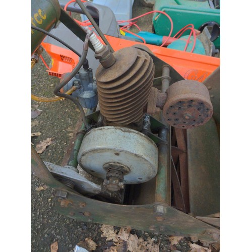 60 - Atco vintage garden petrol mower with roller