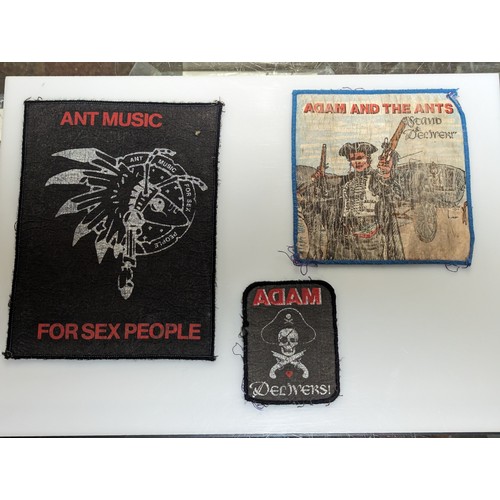 719A - Vintage Adam and the Ants fabric patches.