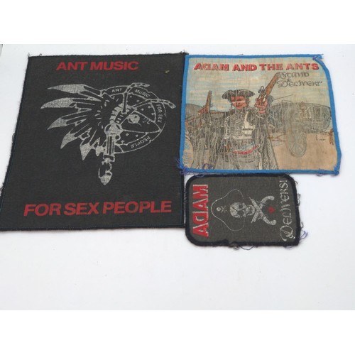 719A - Vintage Adam and the Ants fabric patches.