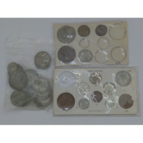 734 - British silver and other coins